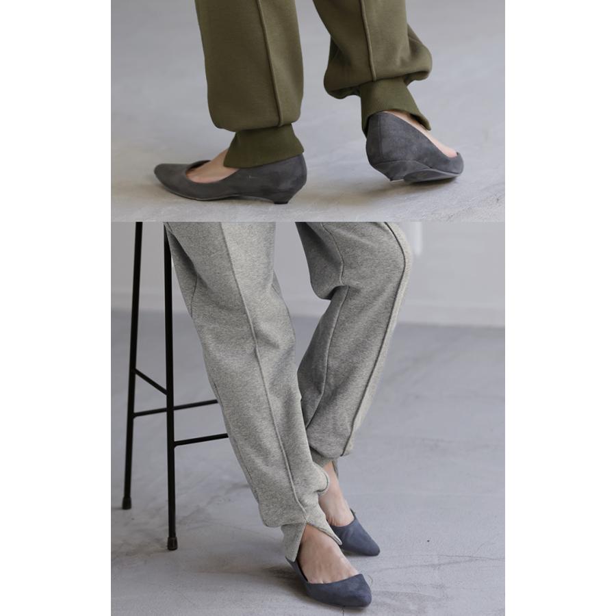 パンツ ジョガーパンツ 裏起毛 レディース ボトムス ロング ゴム きれいめ ジョガー テーパードパンツ スウェット | HUG.U | 17