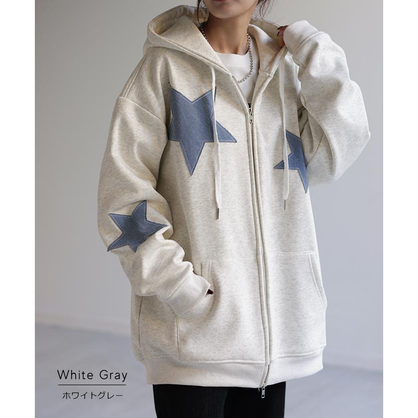 パーカー 体型カバー アウター ドルマンパーカー レディース トップス トレーナー スウェット スエット | HUG.U | 12