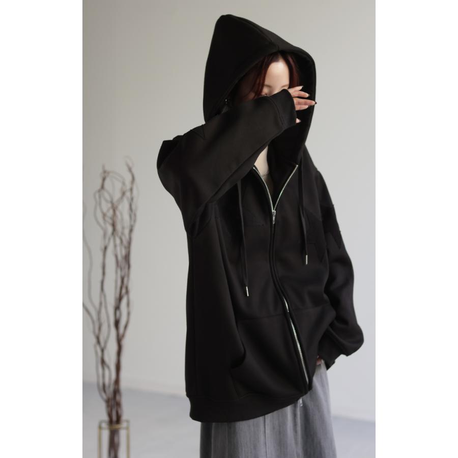 パーカー 体型カバー アウター ドルマンパーカー レディース トップス トレーナー スウェット スエット | HUG.U | 19