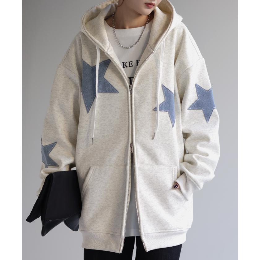 パーカー 体型カバー アウター ドルマンパーカー レディース トップス トレーナー スウェット スエット | HUG.U | 06