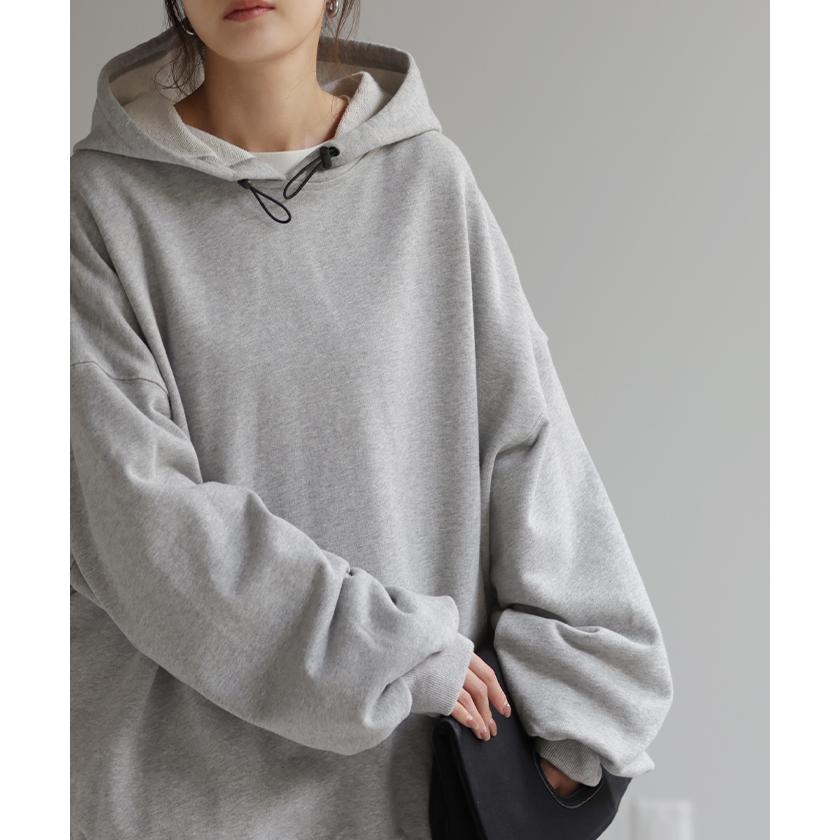KOTORI フーディー パーカー 受注限定 ライトブルー XL HUG.U パーカー 体型カバー トレーナー アウター レディース