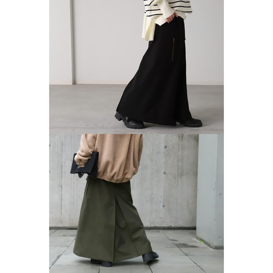 スカート ミリタリー チノ Aライン ポケット チノスカート Aラインスカート レディース ボトムス ロングスカート | HUG.U | 04