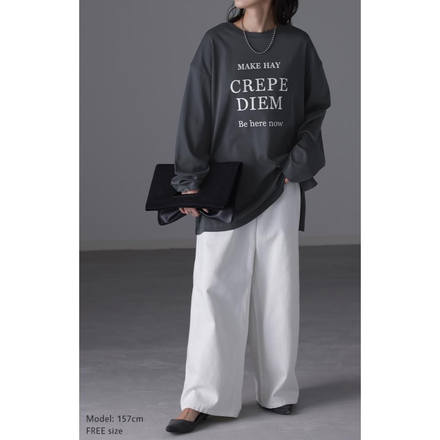 HUG.U（ハグユー） カットソー ロゴT レディース ロゴ ロンT