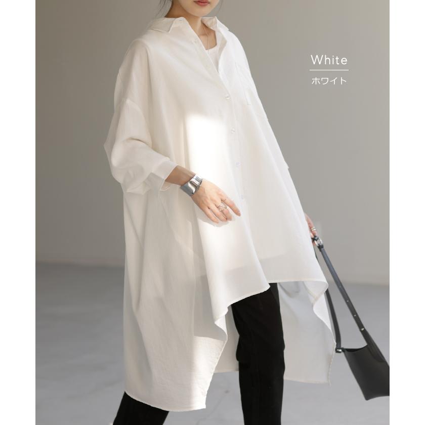 HUG.U（ハグユー） シャツ 体型カバー オーバーサイズ 変形 ドルマン