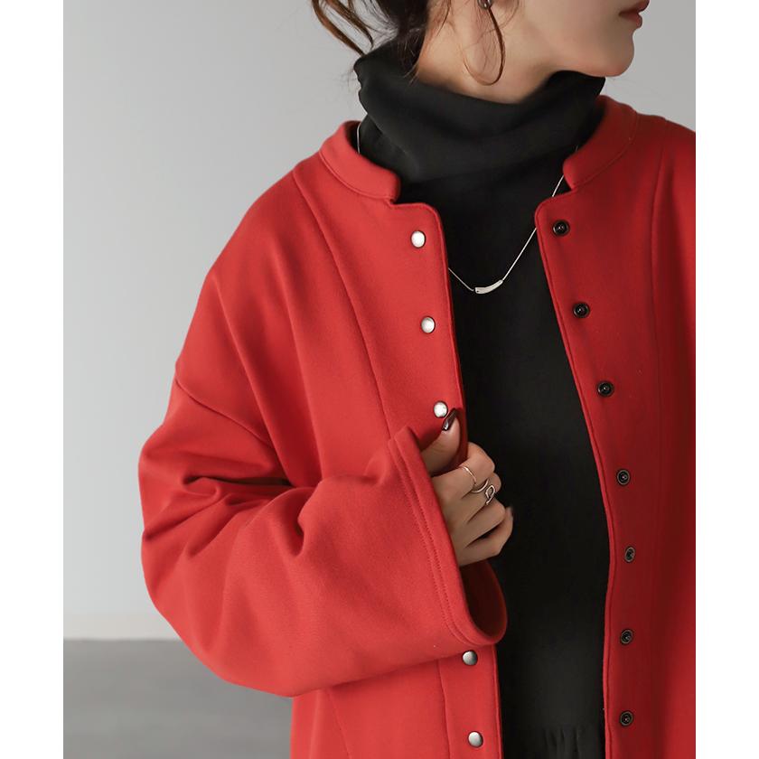 カーディガン レディース トップス クルーネック 長袖 ライトアウター レイヤード 丸首 スナップボタン タイムセールSW2 | HUG.U | 20