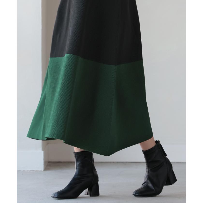 ワンピース Aライン ニット レディース ニットワンピ ニットワンピース ロング ロングワンピ リブ きれいめ | HUG.U | 17