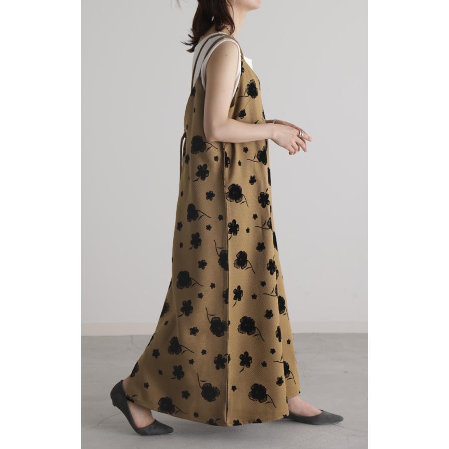ワンピース キャミワンピース 花柄 ロング ツイード レディース キャミワンピ ロングワンピース | HUG.U | 19