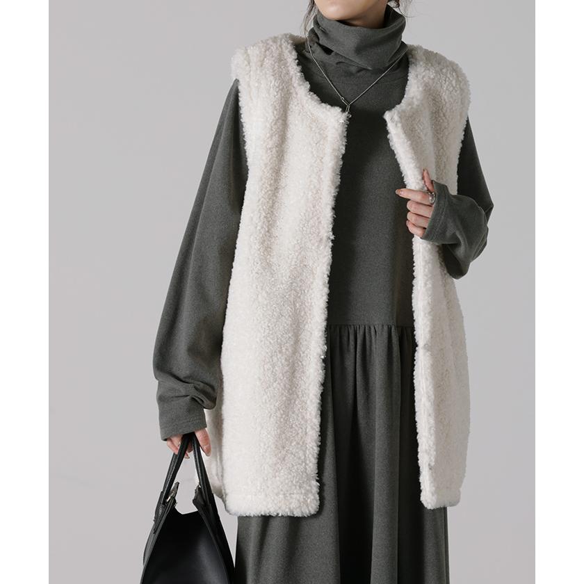 ワンピース レディース ワンピ ロングワンピース ロング ロングワンピ オフタートル Aライン きれいめ 長袖 | HUG.U | 13