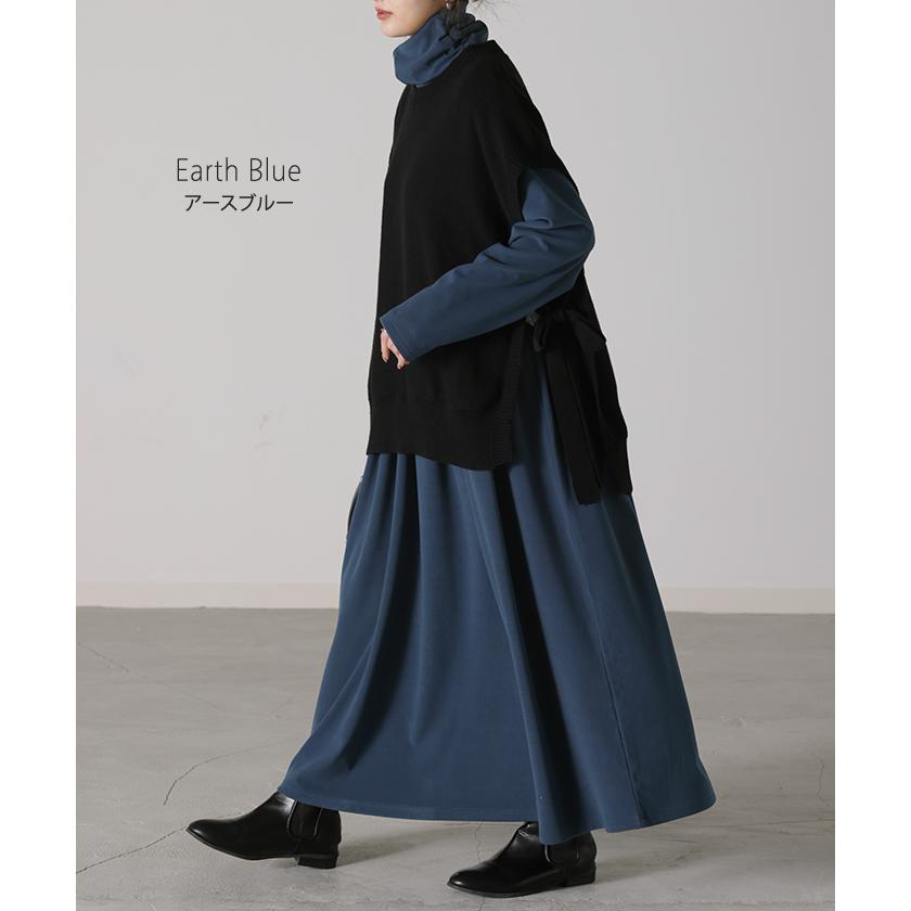 ワンピース レディース ワンピ ロングワンピース ロング ロングワンピ オフタートル Aライン きれいめ 長袖 | HUG.U | 19