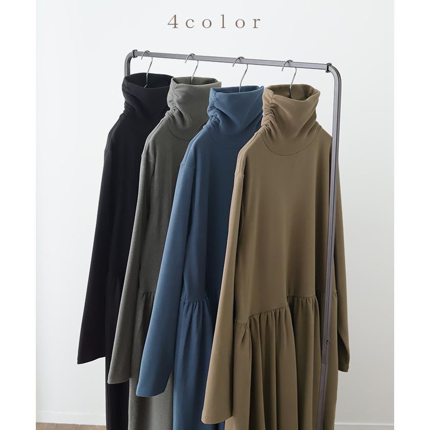 ワンピース レディース ワンピ ロングワンピース ロング ロングワンピ オフタートル Aライン きれいめ 長袖 | HUG.U | 10