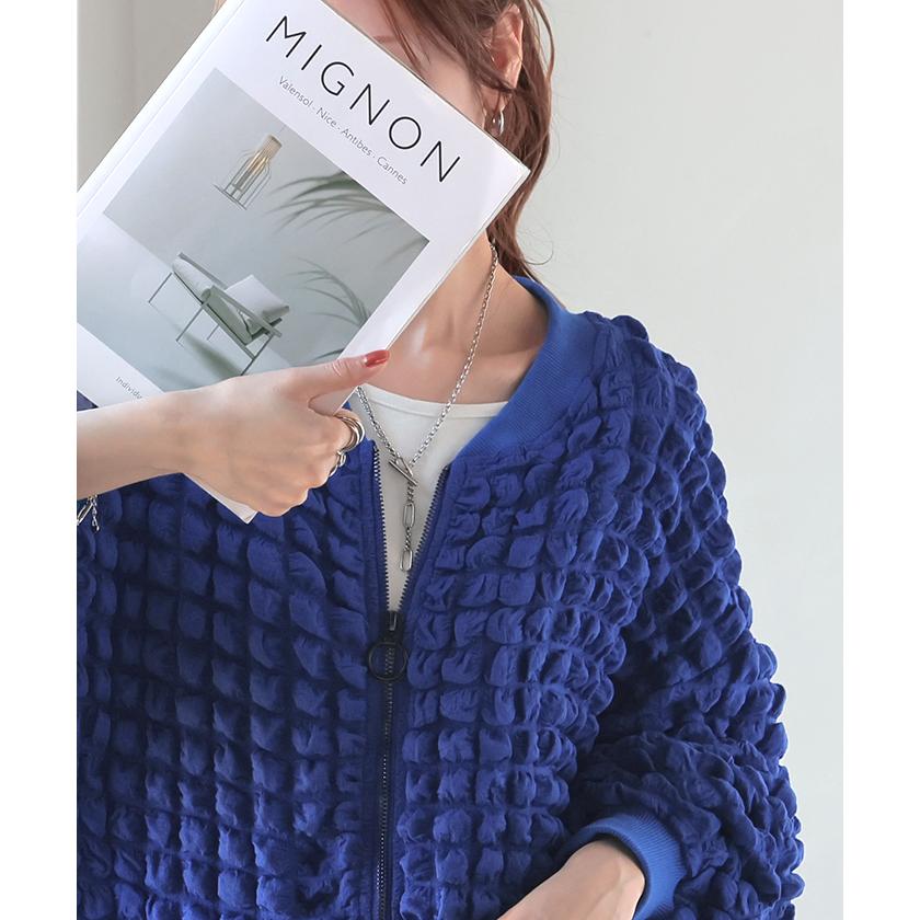 トップス カーデ ポップコーン アウター シアー 薄手 カーディガン ぽこぽこ レディース 凸凹 ライトアウター タイムセールSW2 | HUG.U | 24