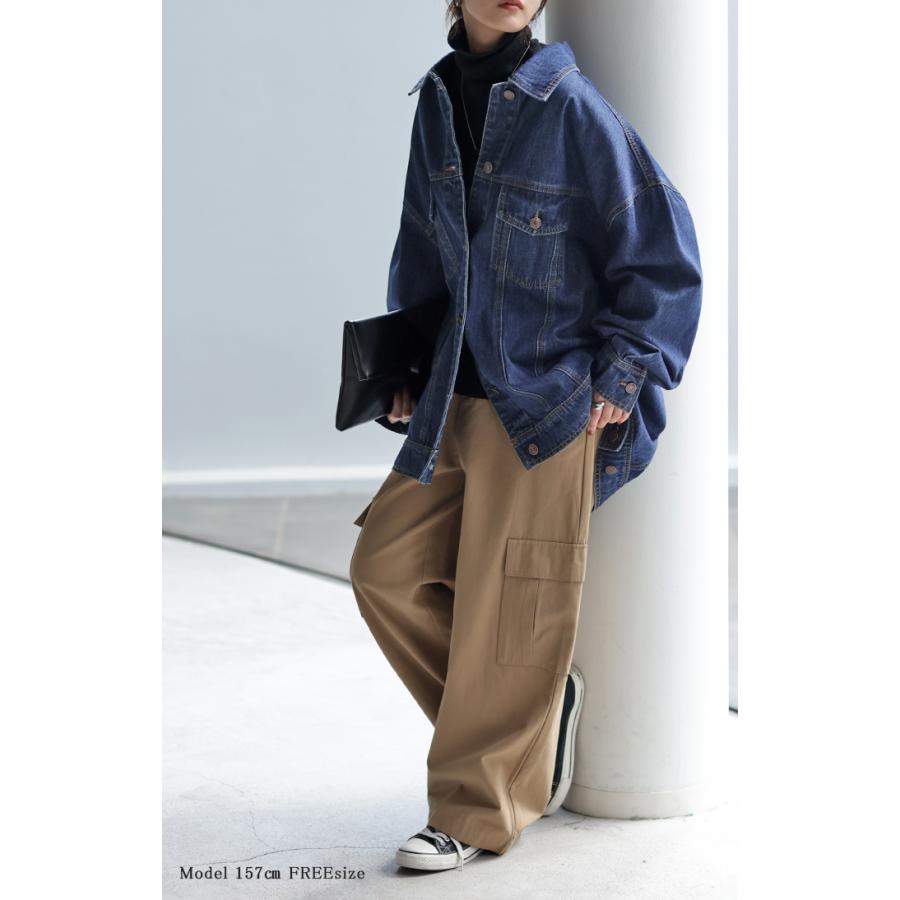 【新品】 Gジャン 未満 デニムシャツ【HUG.U】タグ付き Gジャン 未満「 絶 対 理 想 」 デニムシャツ オーバーサイズ