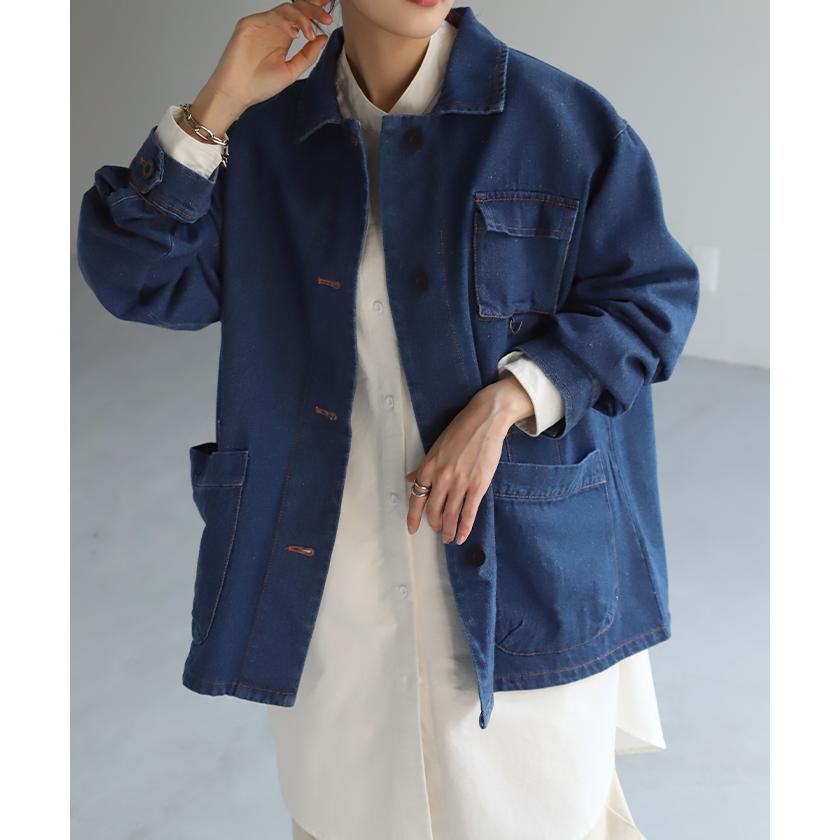 denim over jacket / デニムオーバージャケット オーバーサイズデニムジャケット【y8109-z】宅配便送料無料/宅配