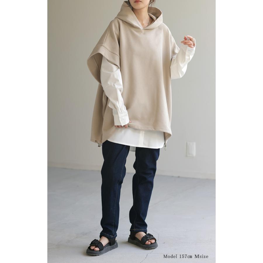 カットソー シャツ レイヤード Tシャツ レディース ロンT レイヤード風 トップス ロング ロングシャツ | HUG.U | 10