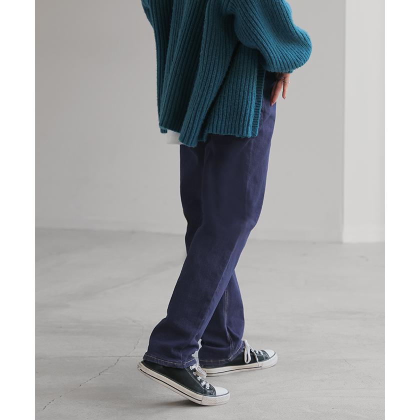 パンツ デニム 激のび テーパード レディース デニムパンツ テーパードパンツ アンクルパンツ ジーンズ | HUG.U | 13