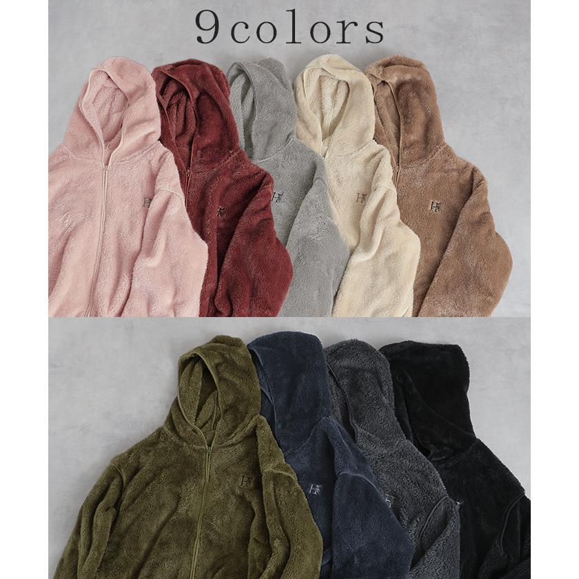 ルームウェア レディース 着る毛布 あったか 暖か 部屋着 ボア ロング ロングワンピース パーカー パーカーワンピ 起毛 | HUG.U | 22