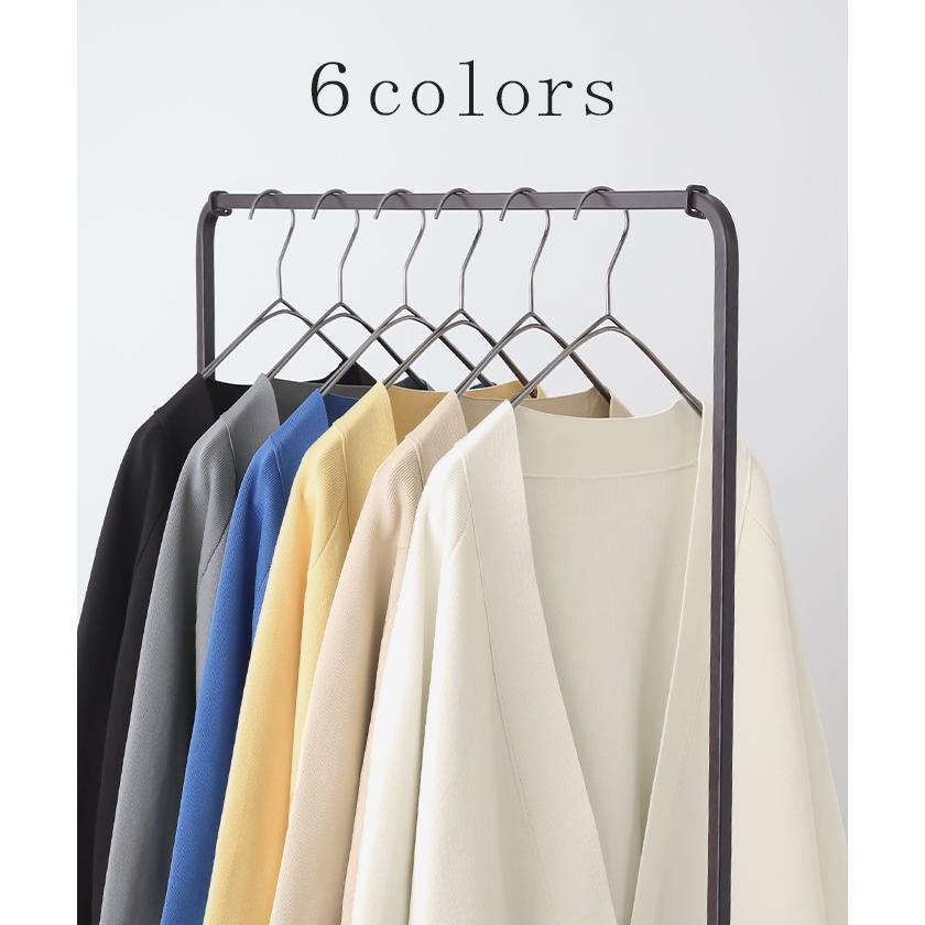 カーディガン スポンジ ニット 縦長 ロングカーディガン ロングカーデ レディース セーター トップス ライトアウター | HUG.U | 16