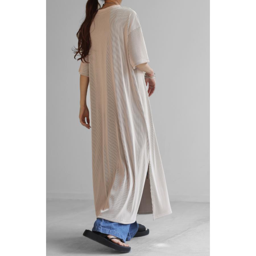 ワンピース レディース ロングワンピース プリーツ ロング ワンピ ロングワンピ マキシワンピース Tシャツワンピース | HUG.U | 22