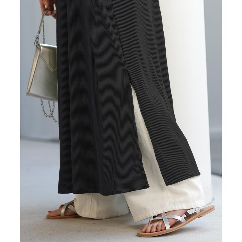 ワンピース レディース ロングワンピース プリーツ ロング ワンピ ロングワンピ マキシワンピース Tシャツワンピース | HUG.U | 07