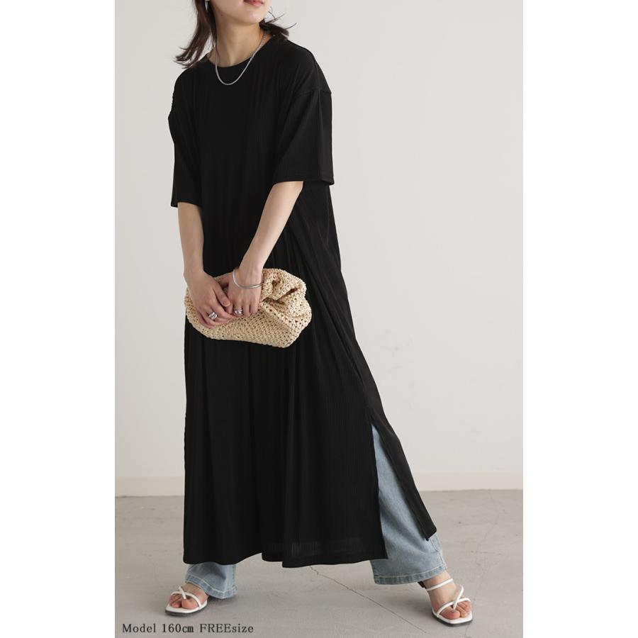 ワンピース レディース ロングワンピース プリーツ ロング ワンピ ロングワンピ マキシワンピース Tシャツワンピース | HUG.U | 11