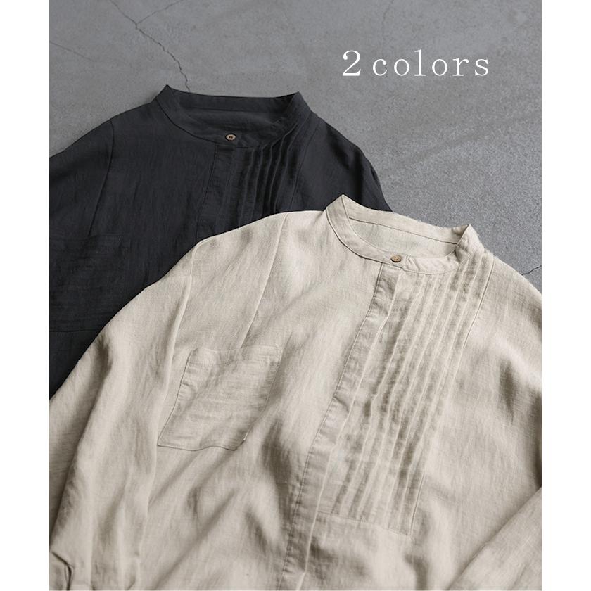 ワンピース ロング 麻混 ナチュラル シャツ シャツワンピース ワンピ レディース ロングワンピース ロングワンピ | HUG.U | 11