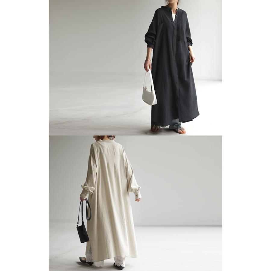 ワンピース ロング 麻混 ナチュラル シャツ シャツワンピース ワンピ レディース ロングワンピース ロングワンピ | HUG.U | 21