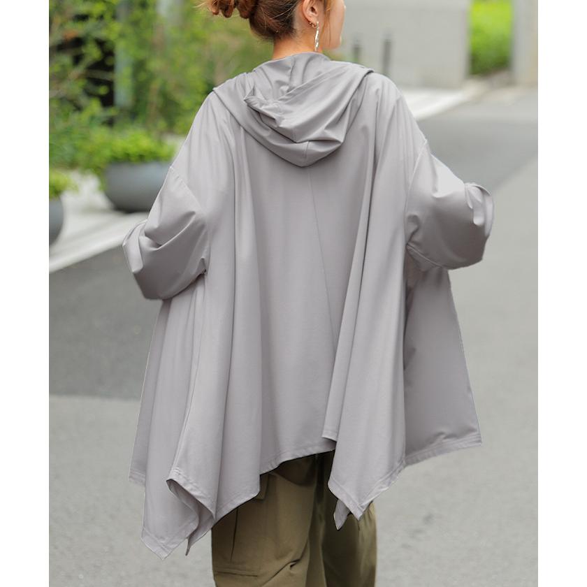 HUG.U（ハグユー） パーカー 接触冷感 UVカット 変形 カーディガン