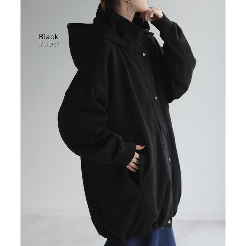 HUG.U パーカー 超ゆったり 変形 スウェット 体型カバー