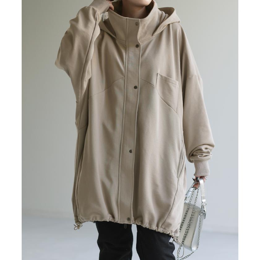 パーカー 超ゆったり 変形 スウェット 体型カバー レディース アウター ライトアウター トップス 変形パーカー タイムセールSW2 | HUG.U | 07