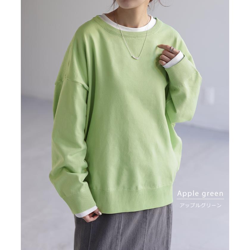 ニット 軽量 スポンジニット レディース プルオーバー セーター トレーナー トップス 軽い スポンジ 長袖 | HUG.U | 22