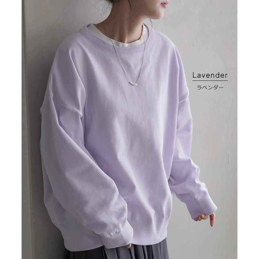 ニット 軽量 スポンジニット レディース プルオーバー セーター トレーナー トップス 軽い スポンジ 長袖 | HUG.U | 27