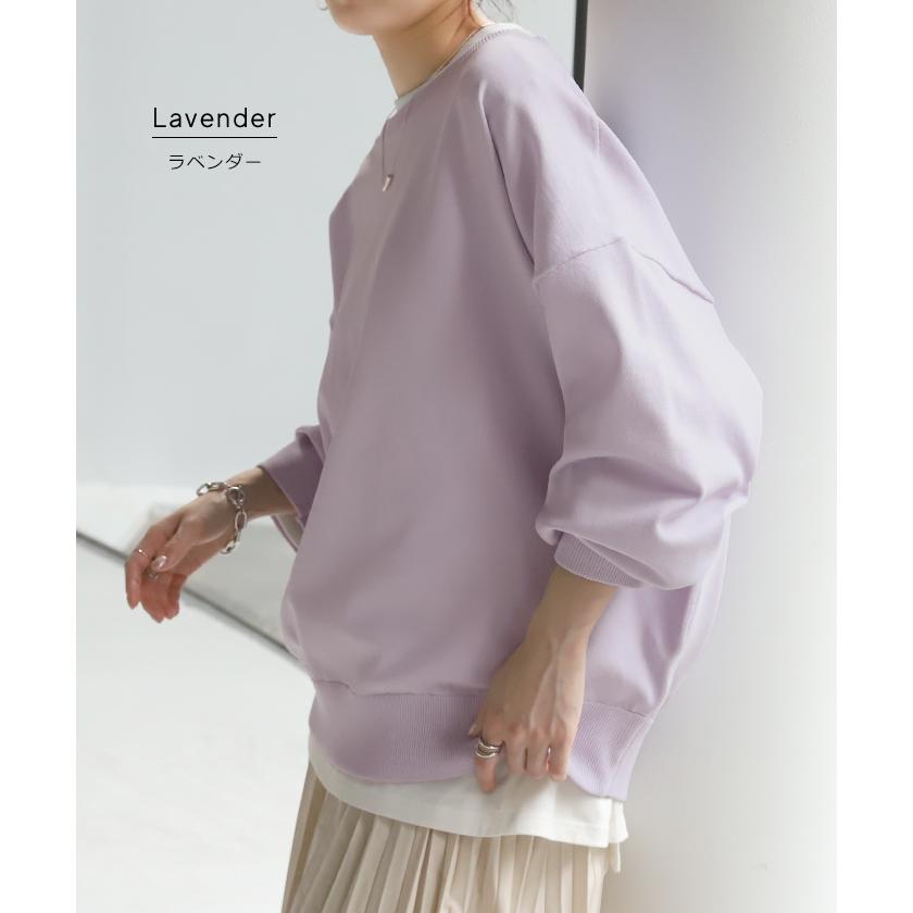 ニット 軽量 スポンジニット レディース プルオーバー セーター トレーナー トップス 軽い スポンジ 長袖 | HUG.U | 28