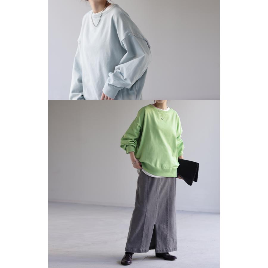 ニット 軽量 スポンジニット レディース プルオーバー セーター トレーナー トップス 軽い スポンジ 長袖 | HUG.U | 15