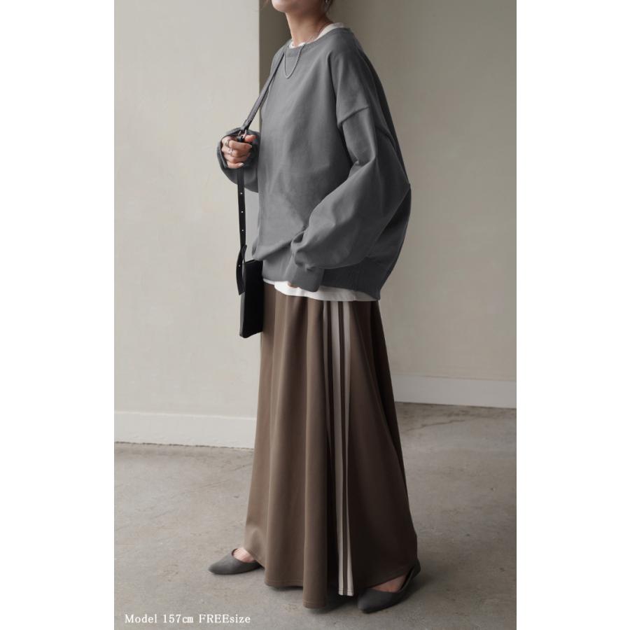 ニット 軽量 スポンジニット レディース プルオーバー セーター トレーナー トップス 軽い スポンジ 長袖 | HUG.U | 16