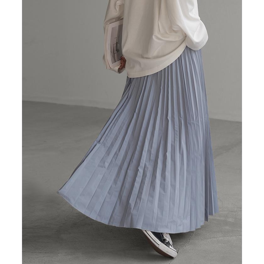 スカート 撥水 プリーツ プリーツスカート レディース ボトムス ロングスカート ロング マキシ マキシスカート | HUG.U | 17