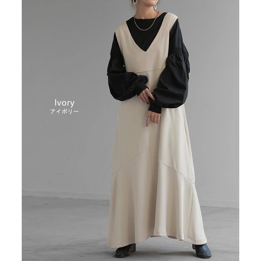 ワンピース マーメイド Aライン ロングワンピース ノースリーブ レディース ロング ロングワンピ マキシ | HUG.U | 13