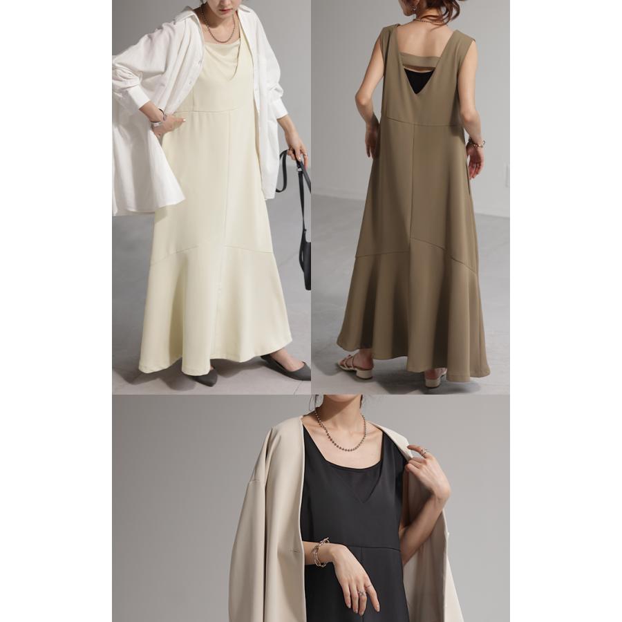 ワンピース マーメイド Aライン ロングワンピース ノースリーブ レディース ロング ロングワンピ マキシ | HUG.U | 22