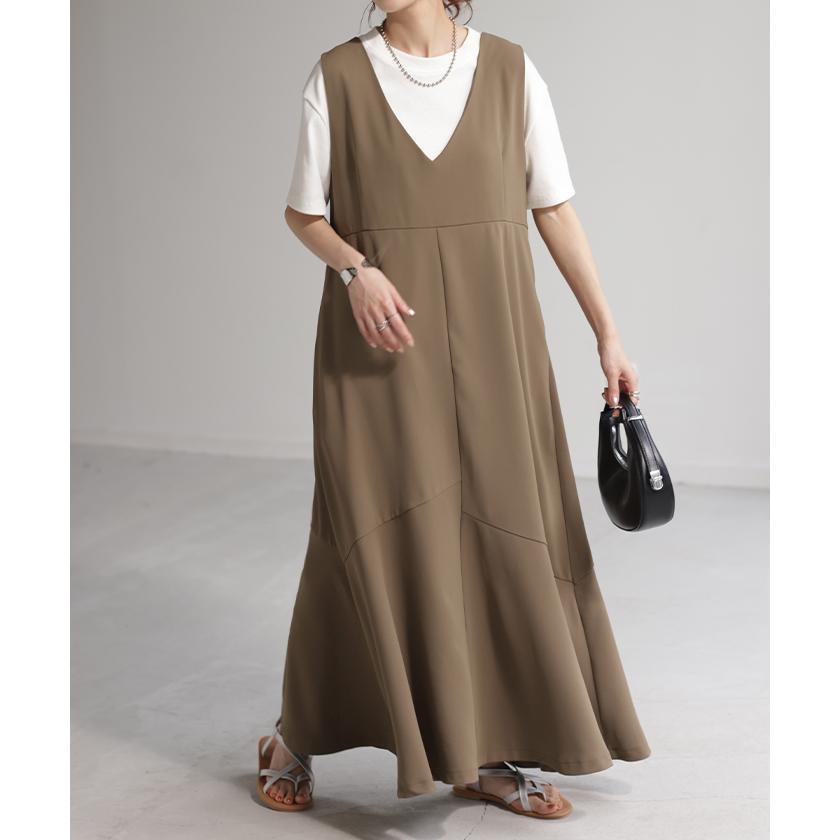 ワンピース マーメイド Aライン ロングワンピース ノースリーブ レディース ロング ロングワンピ マキシ | HUG.U | 07