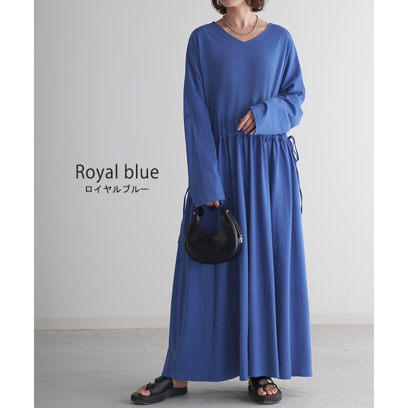 ワンピース ワンピ Aライン ドロスト レディース カットソー マキシワンピ ロングワンピース ロングワンピ | HUG.U | 22