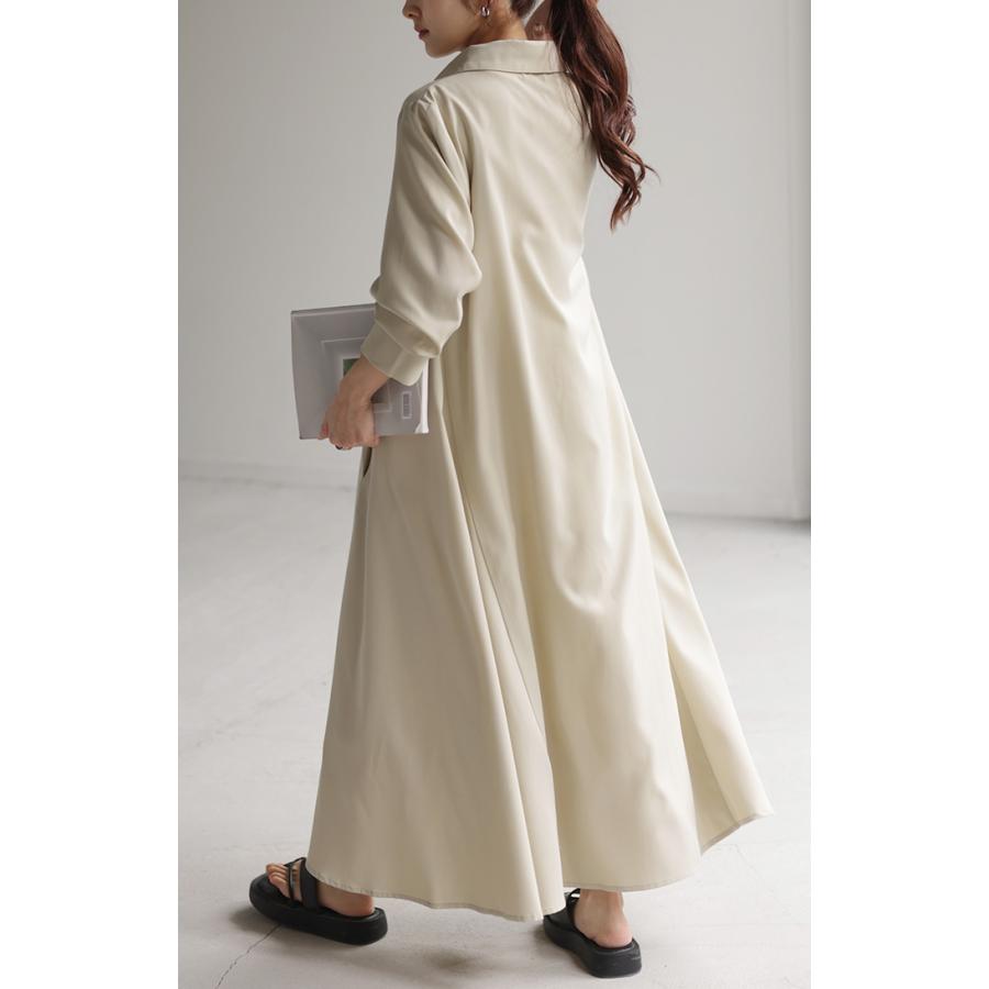 ワンピース シャツ 体型カバー レディース トップス チュニック ロングシャツ ロング 長袖 シャツワンピ | HUG.U | 14