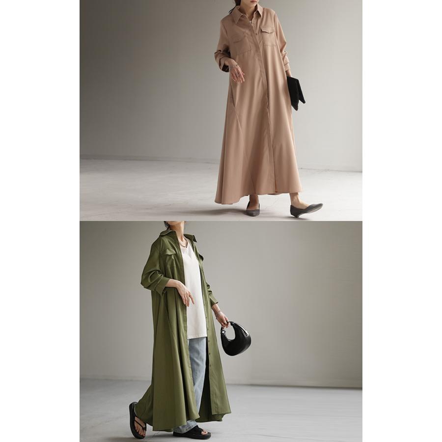 HUG.U（ハグユー） ワンピース シャツ 体型カバー レディース トップス