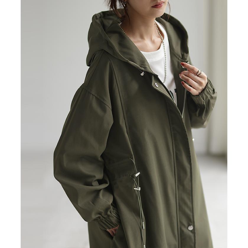 アウター 軽量 ミリタリー パーカー マウンテンパーカー レディース コート ミリタリーコート ライトアウター | HUG.U | 15