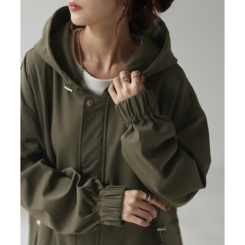 アウター 軽量 ミリタリー パーカー マウンテンパーカー レディース コート ミリタリーコート ライトアウター | HUG.U | 05