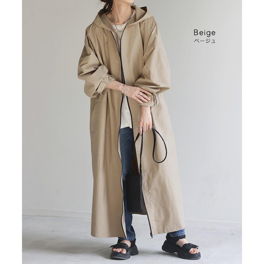 HUG.U（ハグユー） アウター 撥水 レインコート レディース ロング