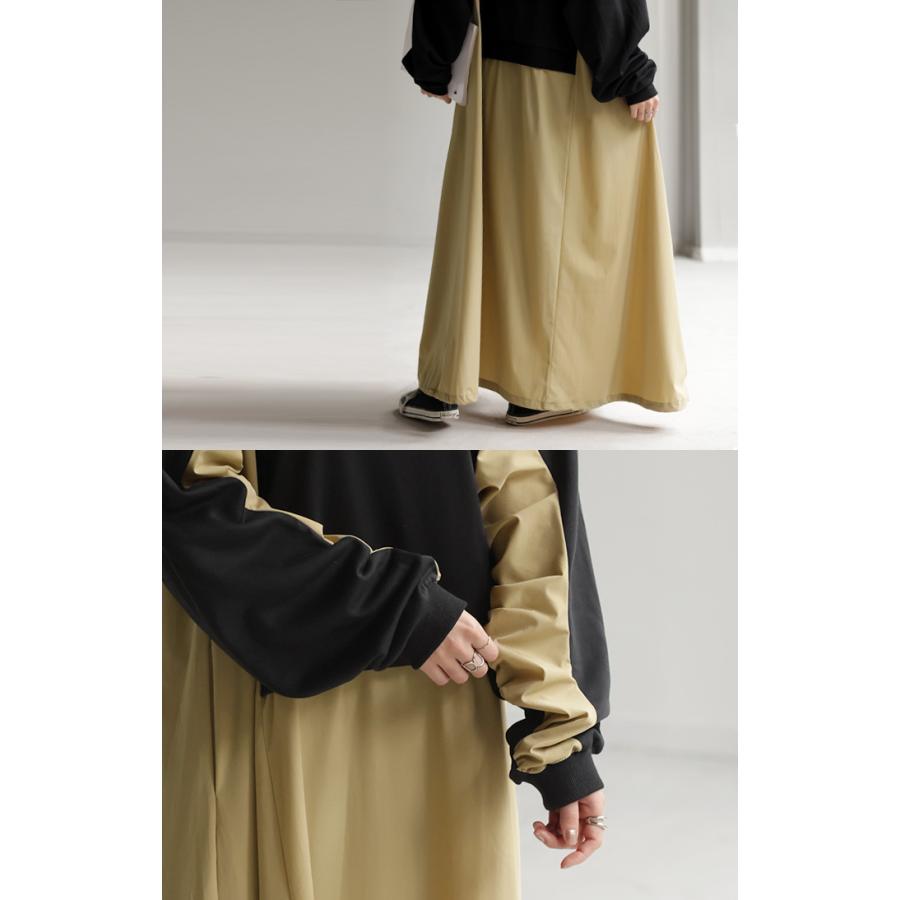 ワンピース ロング バイカラー レディース バイカラーワンピース ロングワンピース マキシ タイムセールSW2 | HUG.U | 16