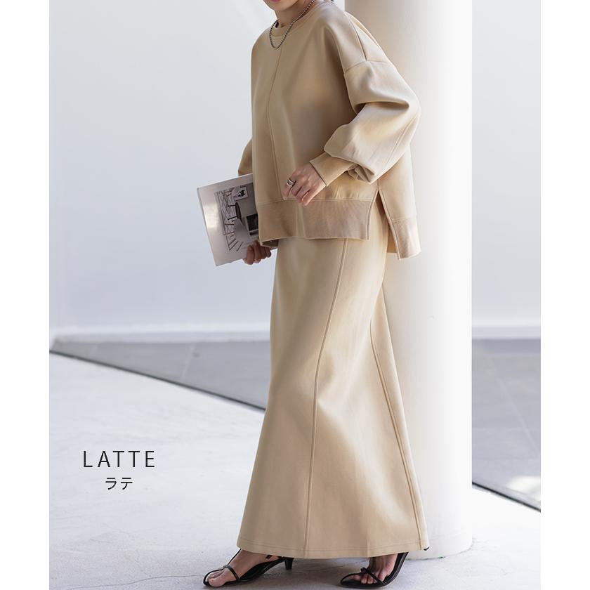 トップス スウェット 別売り セットアップ可 ジャスト丈 レディース トレーナー 無地 ドルマンスリーブ | HUG.U | 13