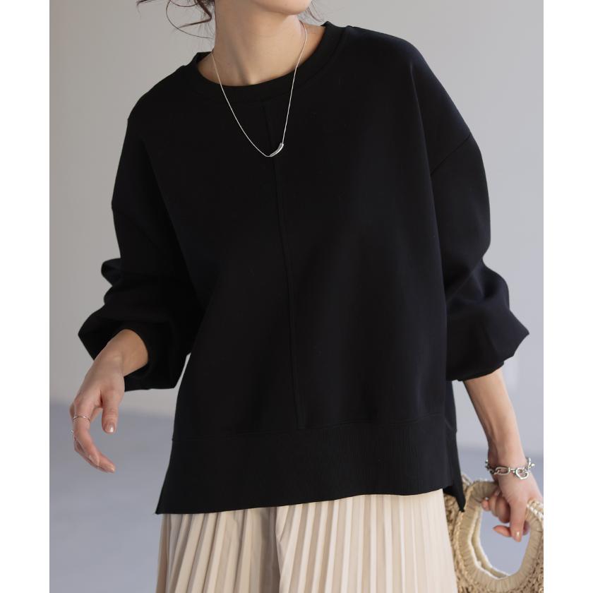 トップス スウェット 別売り セットアップ可 ジャスト丈 レディース トレーナー 無地 ドルマンスリーブ | HUG.U | 06