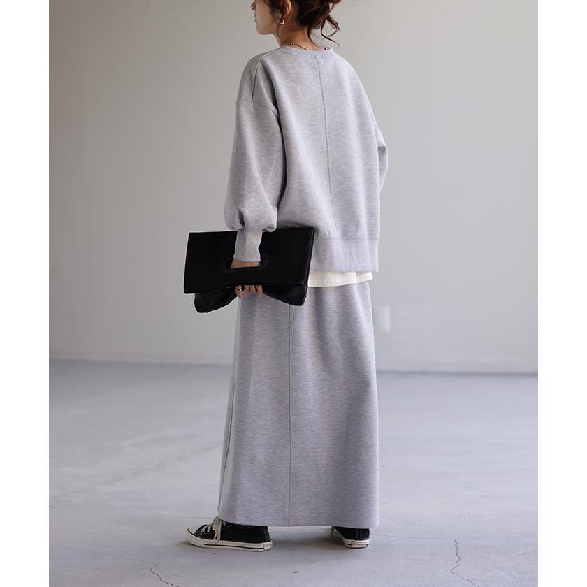 トップス スウェット 別売り セットアップ可 ジャスト丈 レディース トレーナー 無地 ドルマンスリーブ | HUG.U | 08