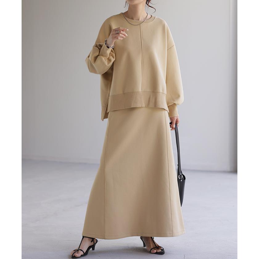 トップス スウェット 別売り セットアップ可 ジャスト丈 レディース トレーナー 無地 ドルマンスリーブ | HUG.U | 10