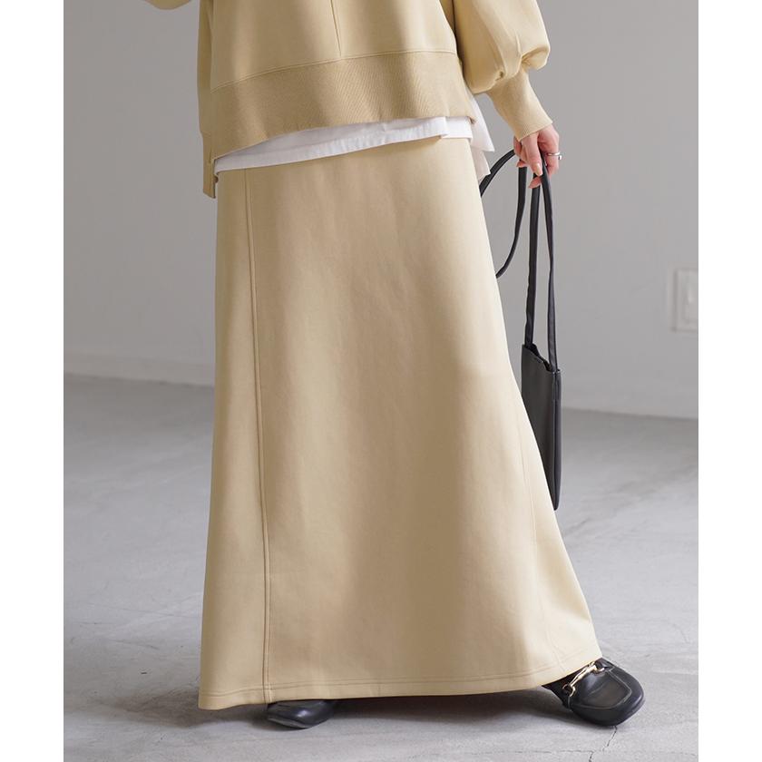 スカート スウェット 別売り セットアップ可 Aライン レディース ロングスカート ボトムス スウェット | HUG.U | 16